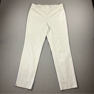 Charter Club Women's Beige Cambridge Skinny Pull-On Pants, Size 12 White